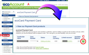 ecoCard（エコカード）の利用制限解除手続きイメージ画像